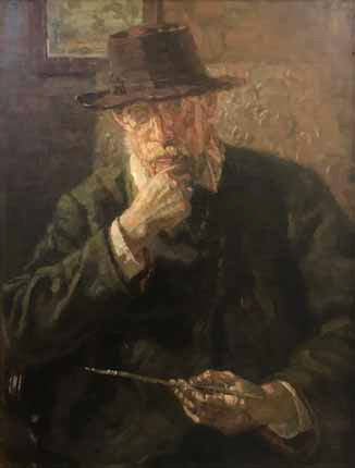 Selbstbildnis im Atelier
Breling, Heinrich Christoph *1849 Burgdorf †1914 Fischerhude Gottlieb