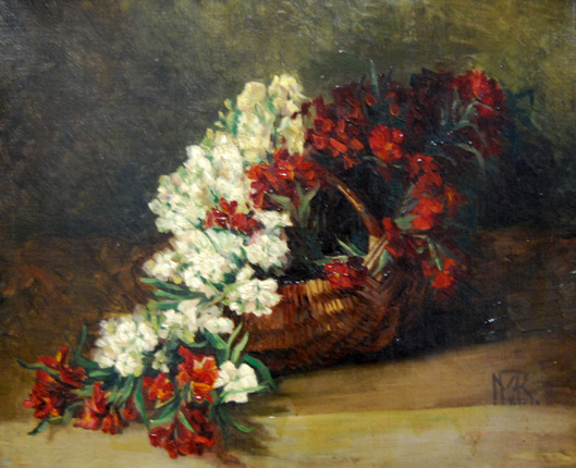 Blumenstilleben im Korb
von Reinken, Margarethe  
*1877 in Bremen  
†1962 Bremen