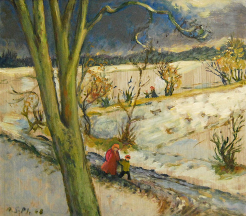 Winterlicher Spaziergang
Sander-Plump, Agnes
*1888 in Bremen
†1980 in Lilienthal