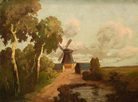 Mühle auf der Geest
Rogge, Emy  *1866 in Schweewarden  †1959 in Worpswede