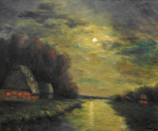 Abendstimmung an der Hamme
Szerbakow, Feodor *1911 in Eckertsdorf/Ostpreußen †2009 in Seebergen