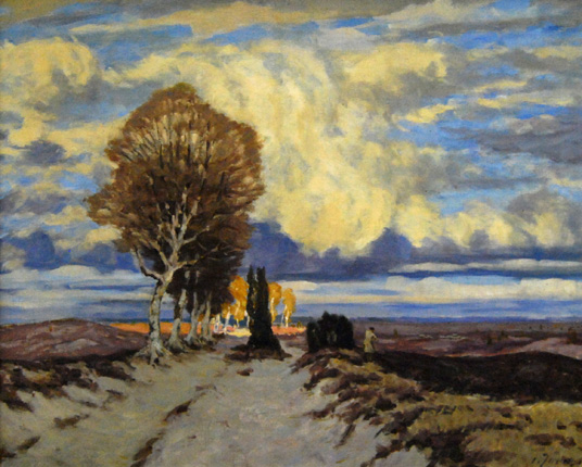 Sandweg mit hohem Himmel
Jörres, Carl Heinrich Christoph  *1870 in Bremen  †1947 in Bremen