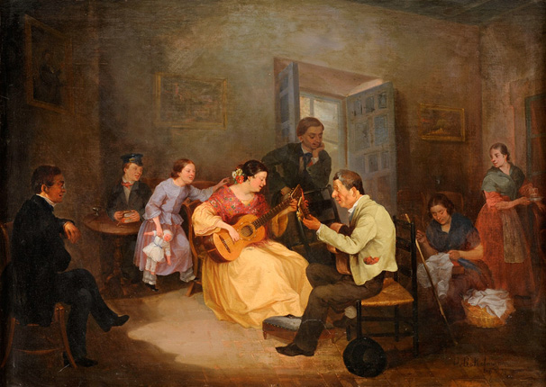 Spanische Musikanten
Bokelmann, Christian Ludwig *1844 in St. Jürgen †1894 in Berlin
