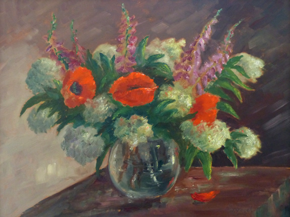 Sommerstrauß in Kugelvase
Vogel, Willy
*1910 in Bremen
†1987 in Bremen-Blumenthal